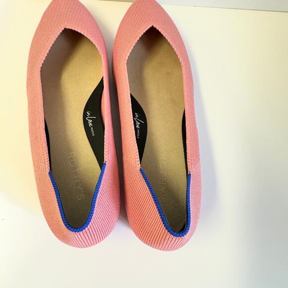 Rothy's the High Point knit low block heel in Tulip/pink Size 9.5 point toe - Picture 10 of 15